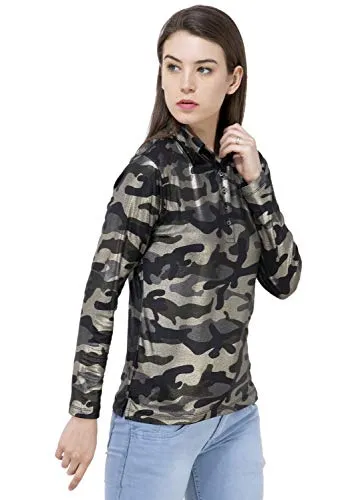 USI Uni Style Image Womens Polyester Full Sleeve Polo T-Shirt