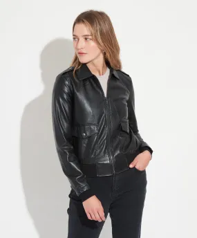 Vegan Leather Bomber