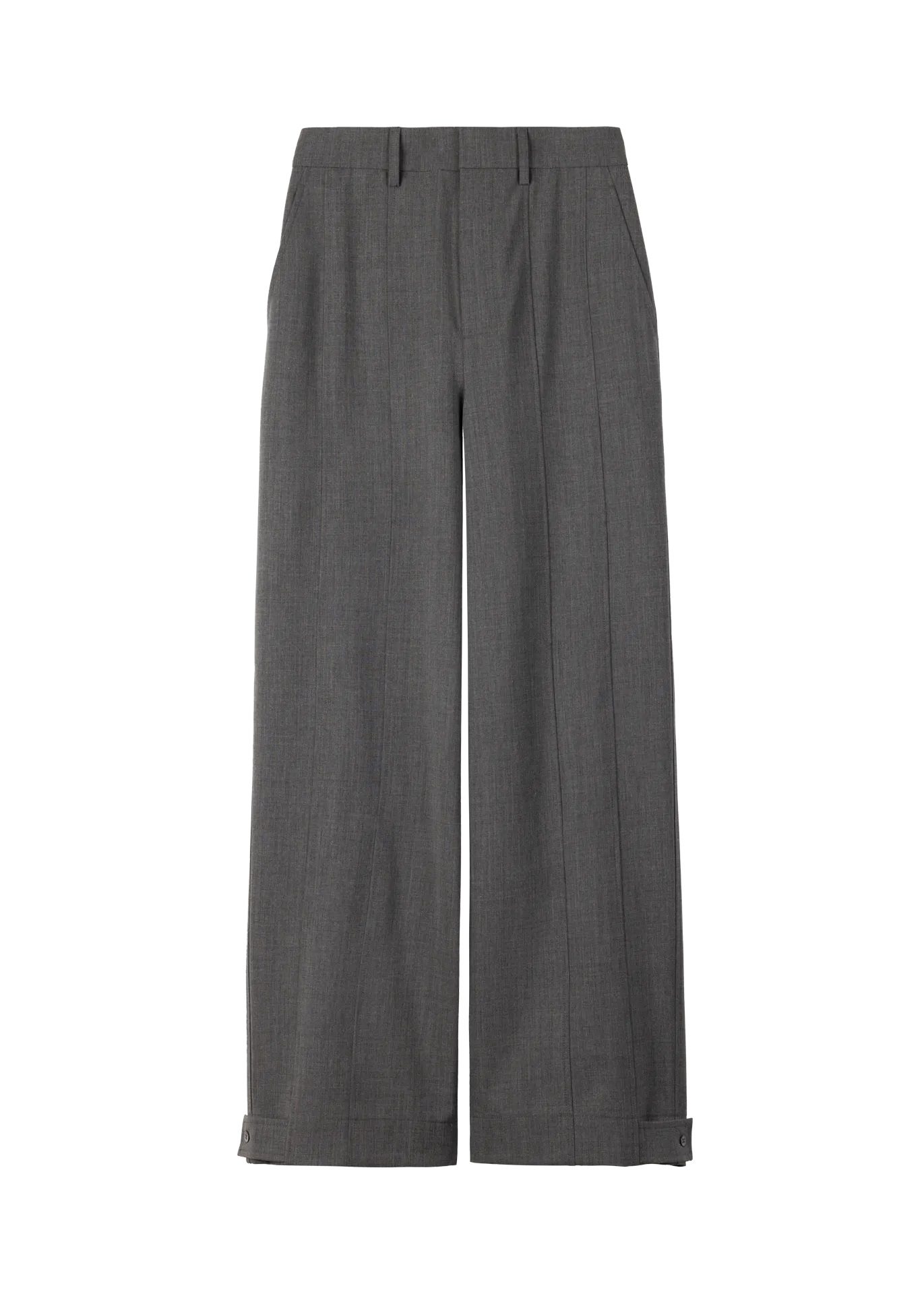 Wollen broek tailored wide leg