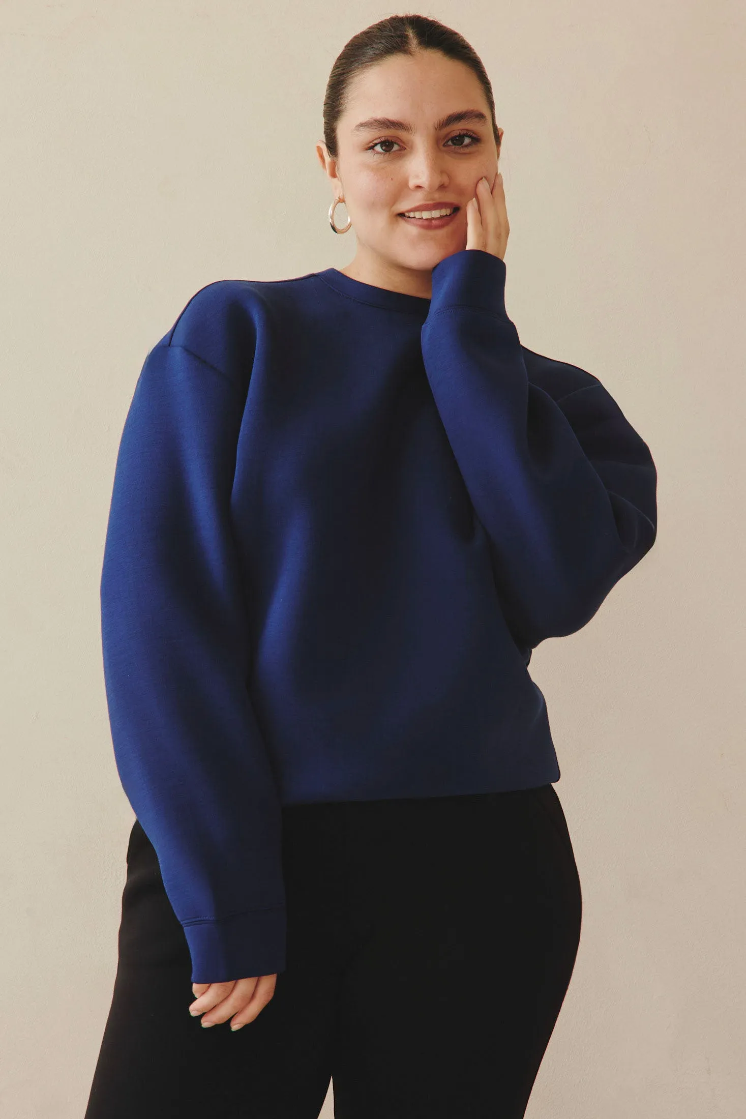 Zoom Crewneck Sweater  - Navy