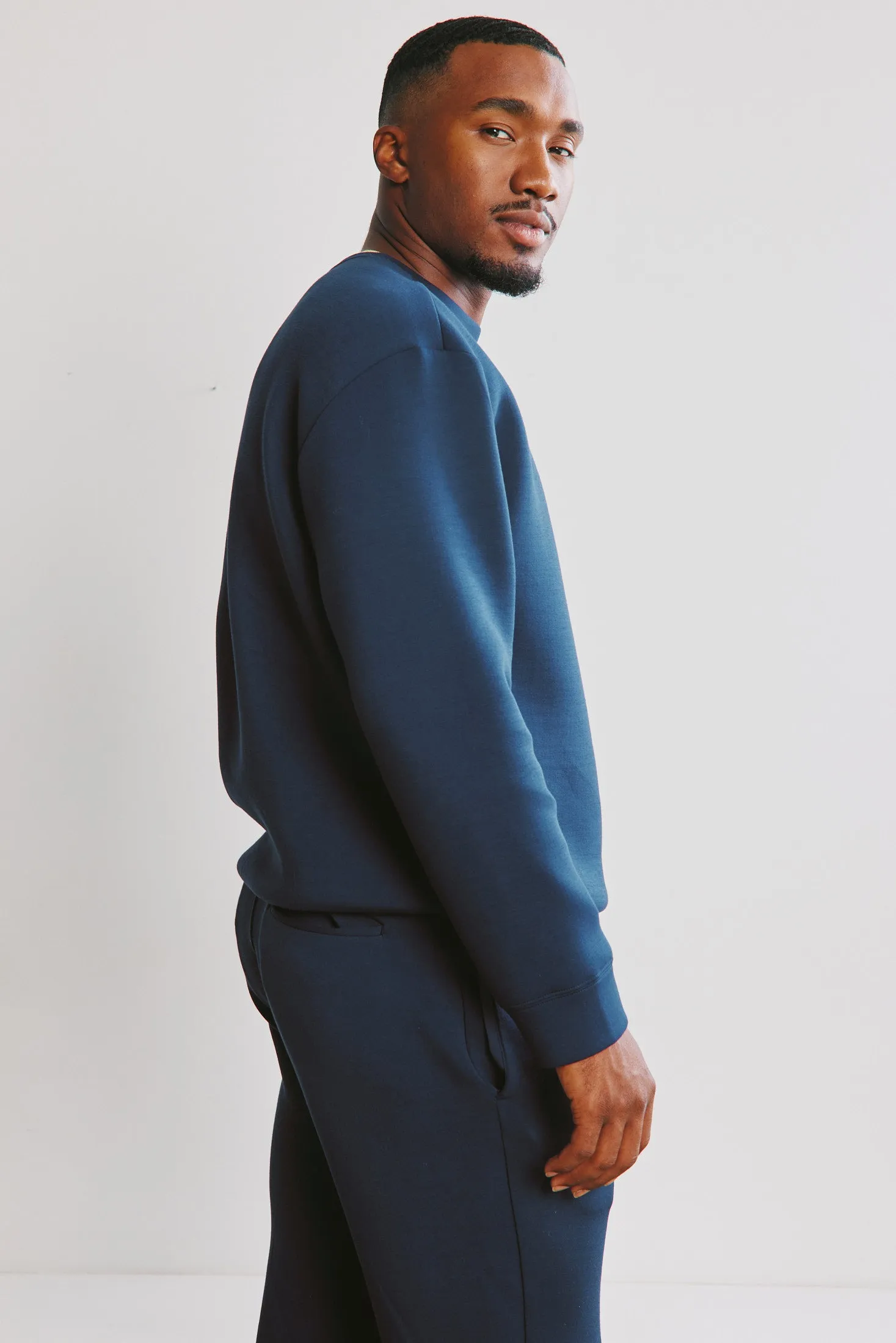 Zoom Crewneck Sweater  - Navy